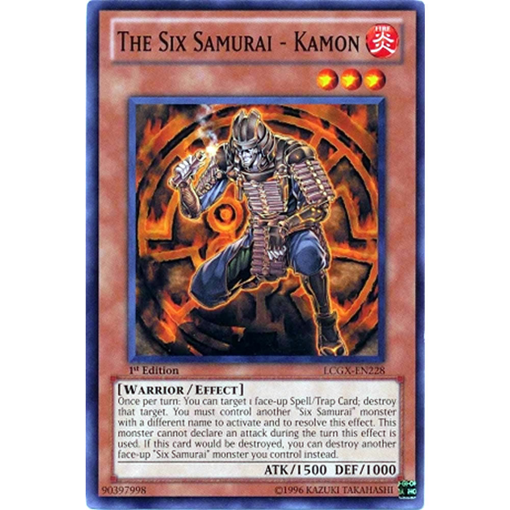 The Six Samurai - Kamon LCGX-EN228 Yu-Gi-Oh! Card from the Legendary Collection 2: The Duel Academy Years Mega Pack Set