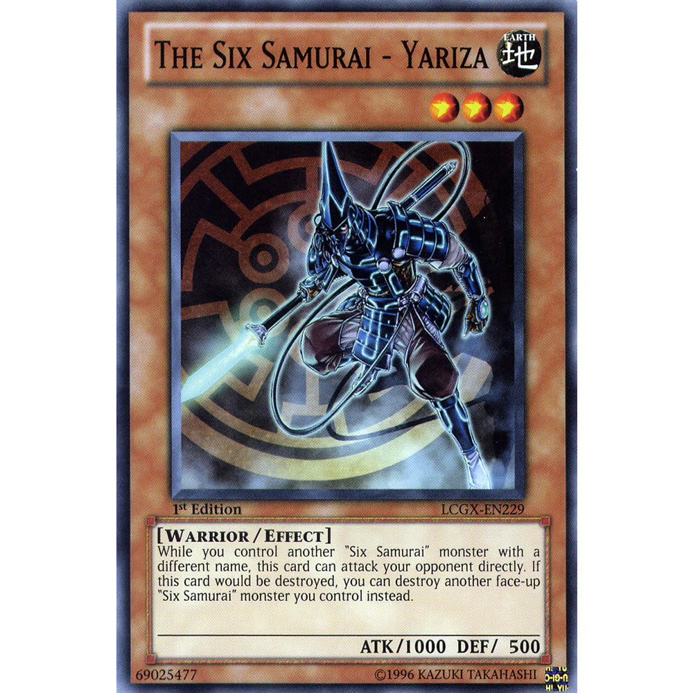 The Six Samurai - Yariza LCGX-EN229 Yu-Gi-Oh! Card from the Legendary Collection 2: The Duel Academy Years Mega Pack Set