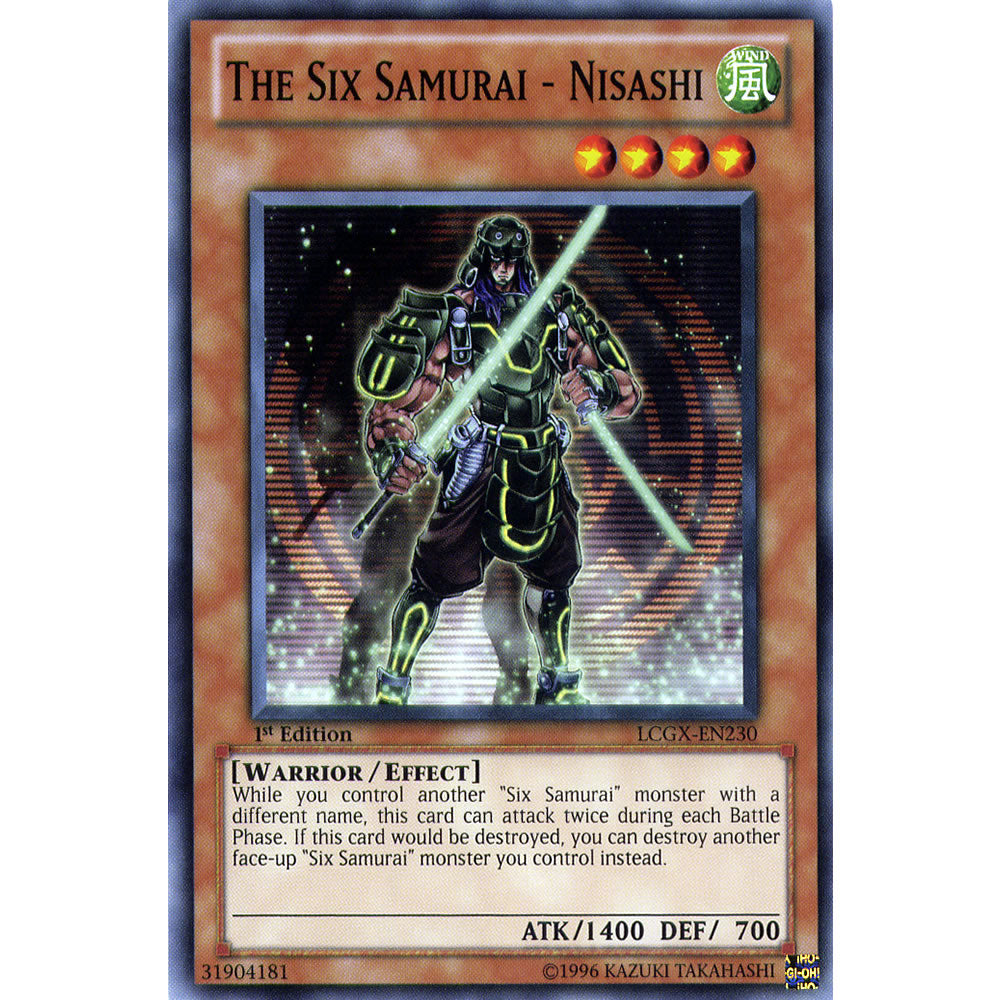 The Six Samurai - Nisashi LCGX-EN230 Yu-Gi-Oh! Card from the Legendary Collection 2: The Duel Academy Years Mega Pack Set