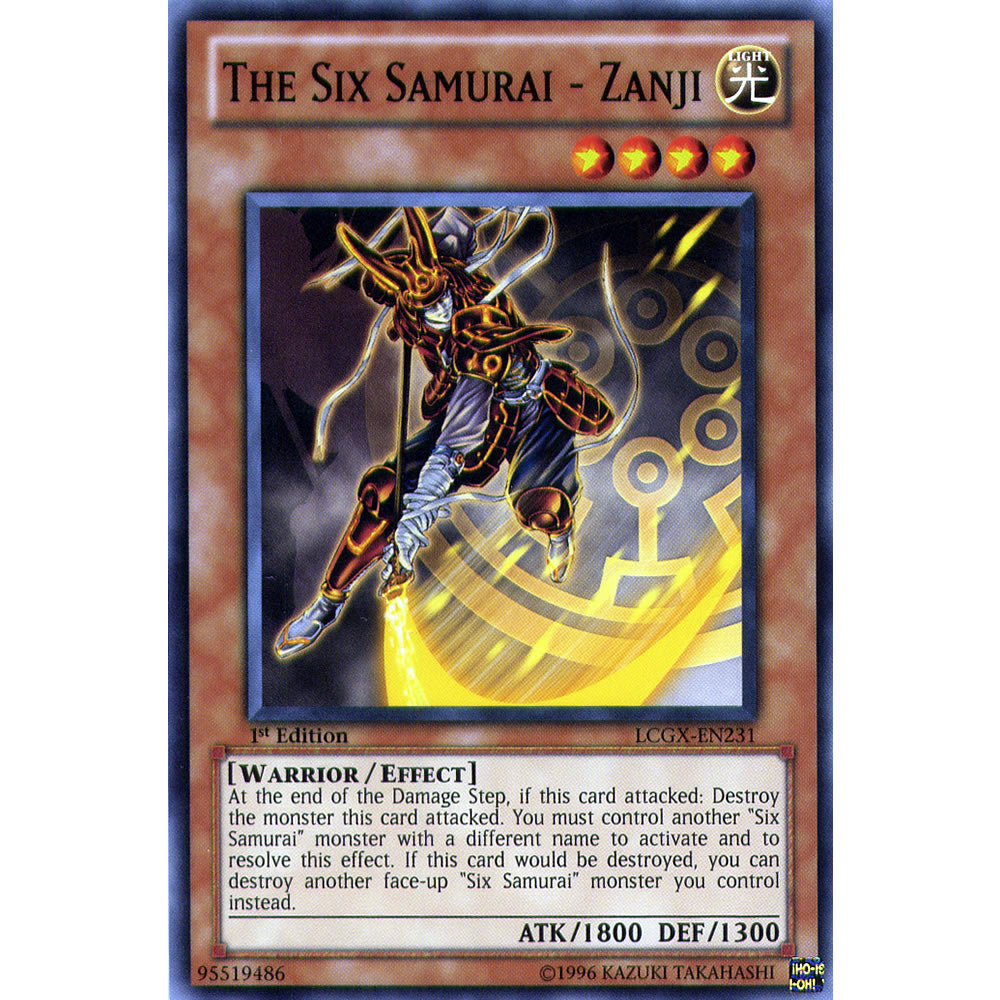 The Six Samurai - Zanji LCGX-EN231 Yu-Gi-Oh! Card from the Legendary Collection 2: The Duel Academy Years Mega Pack Set