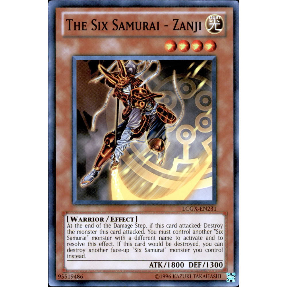 The Six Samurai - Zanji LCGX-EN231 Yu-Gi-Oh! Card from the Legendary Collection 2: The Duel Academy Years Mega Pack Set