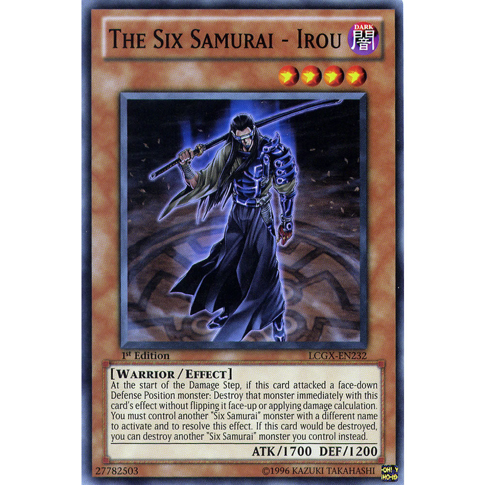 The Six Samurai - Irou LCGX-EN232 Yu-Gi-Oh! Card from the Legendary Collection 2: The Duel Academy Years Mega Pack Set