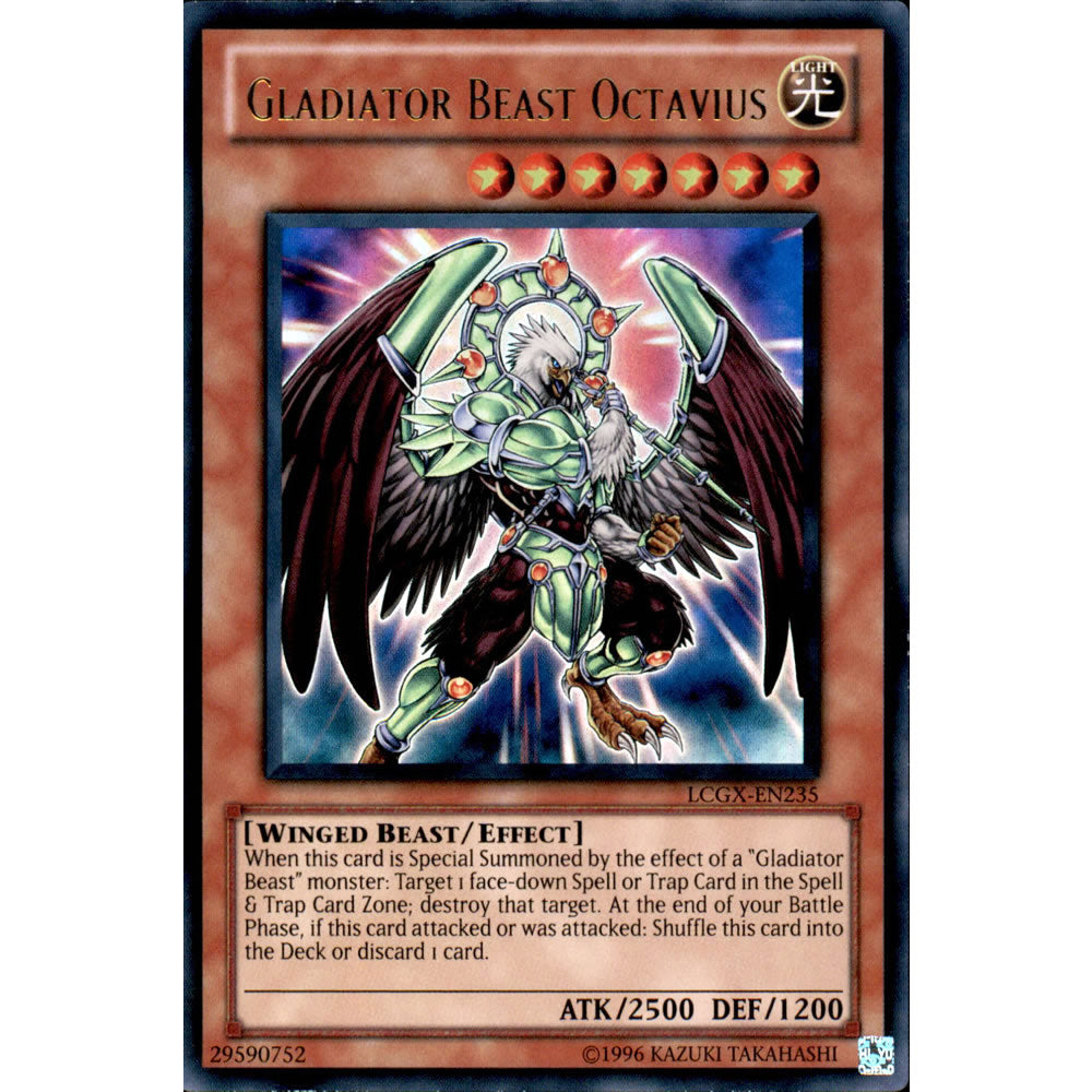 Gladiator Beast Octavius LCGX-EN235 Yu-Gi-Oh! Card from the Legendary Collection 2: The Duel Academy Years Mega Pack Set