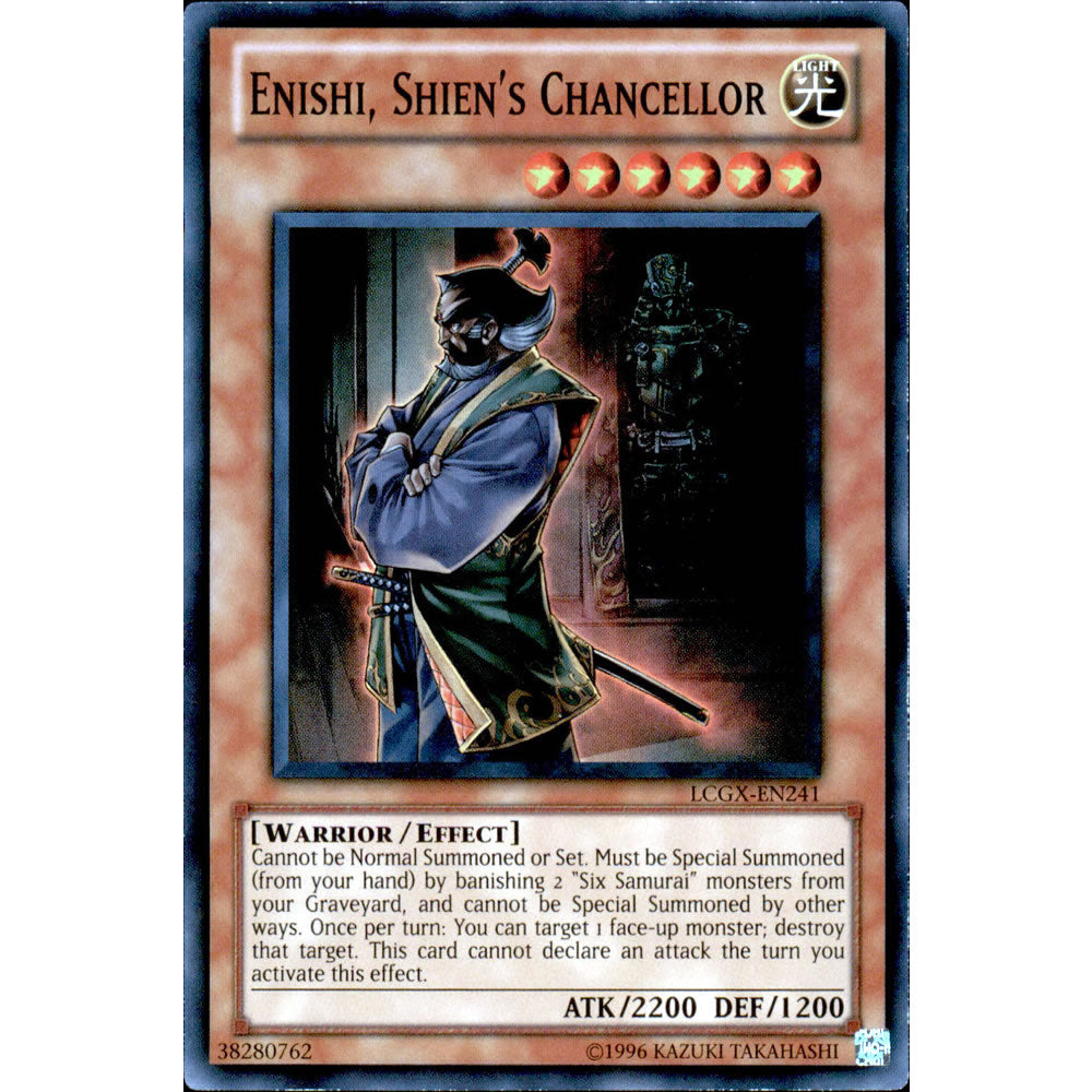 Enishi, Shien's Chancellor LCGX-EN241 Yu-Gi-Oh! Card from the Legendary Collection 2: The Duel Academy Years Mega Pack Set