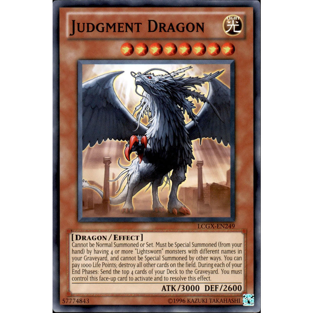 Judgement Dragon LCGX-EN249 Yu-Gi-Oh! Card from the Legendary Collection 2: The Duel Academy Years Mega Pack Set