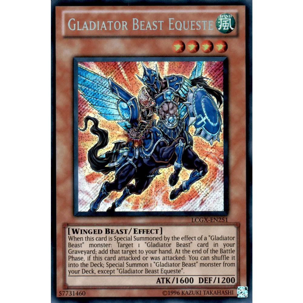 Gladiator Beast Equeste LCGX-EN251 Yu-Gi-Oh! Card from the Legendary Collection 2: The Duel Academy Years Mega Pack Set