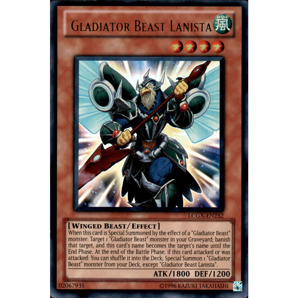 Gladiator Beast Lanista LCGX-EN252 Yu-Gi-Oh! Card from the Legendary Collection 2: The Duel Academy Years Mega Pack Set