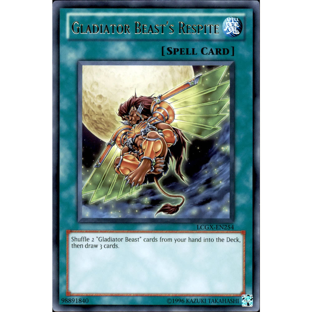 Gladiator Beast's Respite LCGX-EN254 Yu-Gi-Oh! Card from the Legendary Collection 2: The Duel Academy Years Mega Pack Set