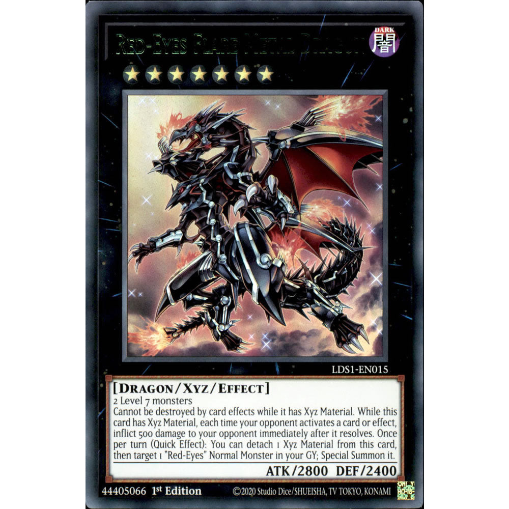 Red-Eyes Flare Metal Dragon LDS1-EN015 Yu-Gi-Oh! Card from the Legendary Duelists: Season 1 Set