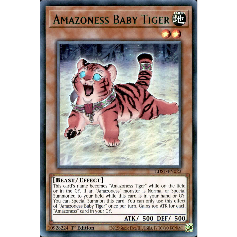 Amazoness Baby Tiger LDS1-EN023 Yu-Gi-Oh! Card from the Legendary Duelists: Season 1 Set