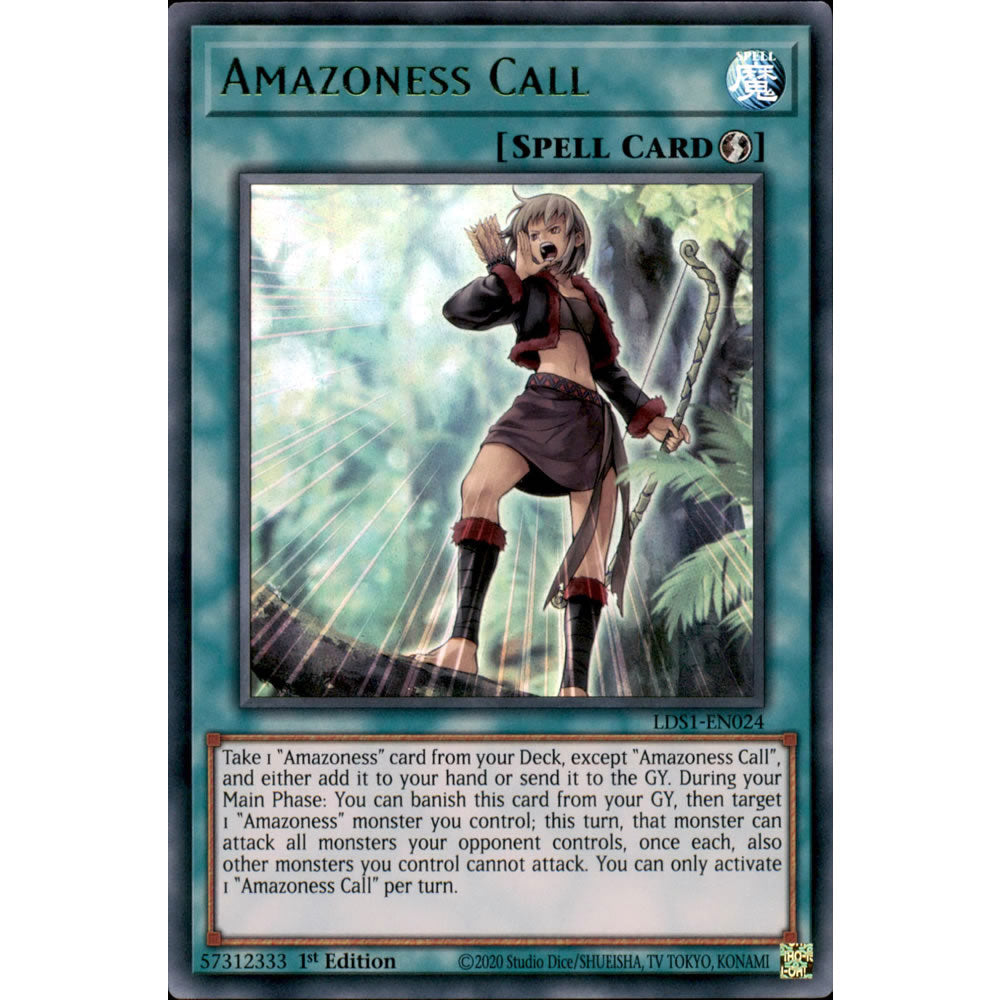 Amazoness Call LDS1-EN024 Yu-Gi-Oh! Card from the Legendary Duelists: Season 1 Set