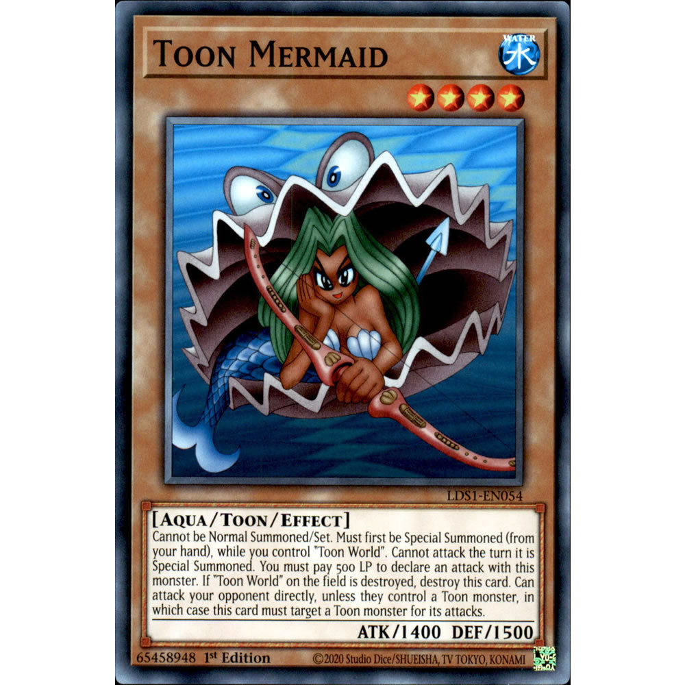 Toon Mermaid LDS1-EN054 Yu-Gi-Oh! Card from the Legendary Duelists: Season 1 Set