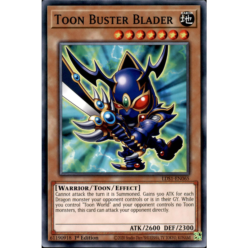 Toon Buster Blader LDS1-EN065 Yu-Gi-Oh! Card from the Legendary Duelists: Season 1 Set