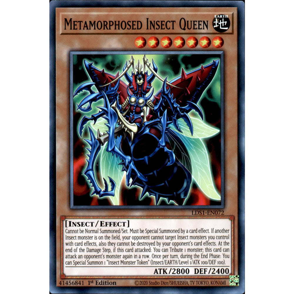 Metamorphosed Insect Queen LDS1-EN072 Yu-Gi-Oh! Card from the Legendary Duelists: Season 1 Set