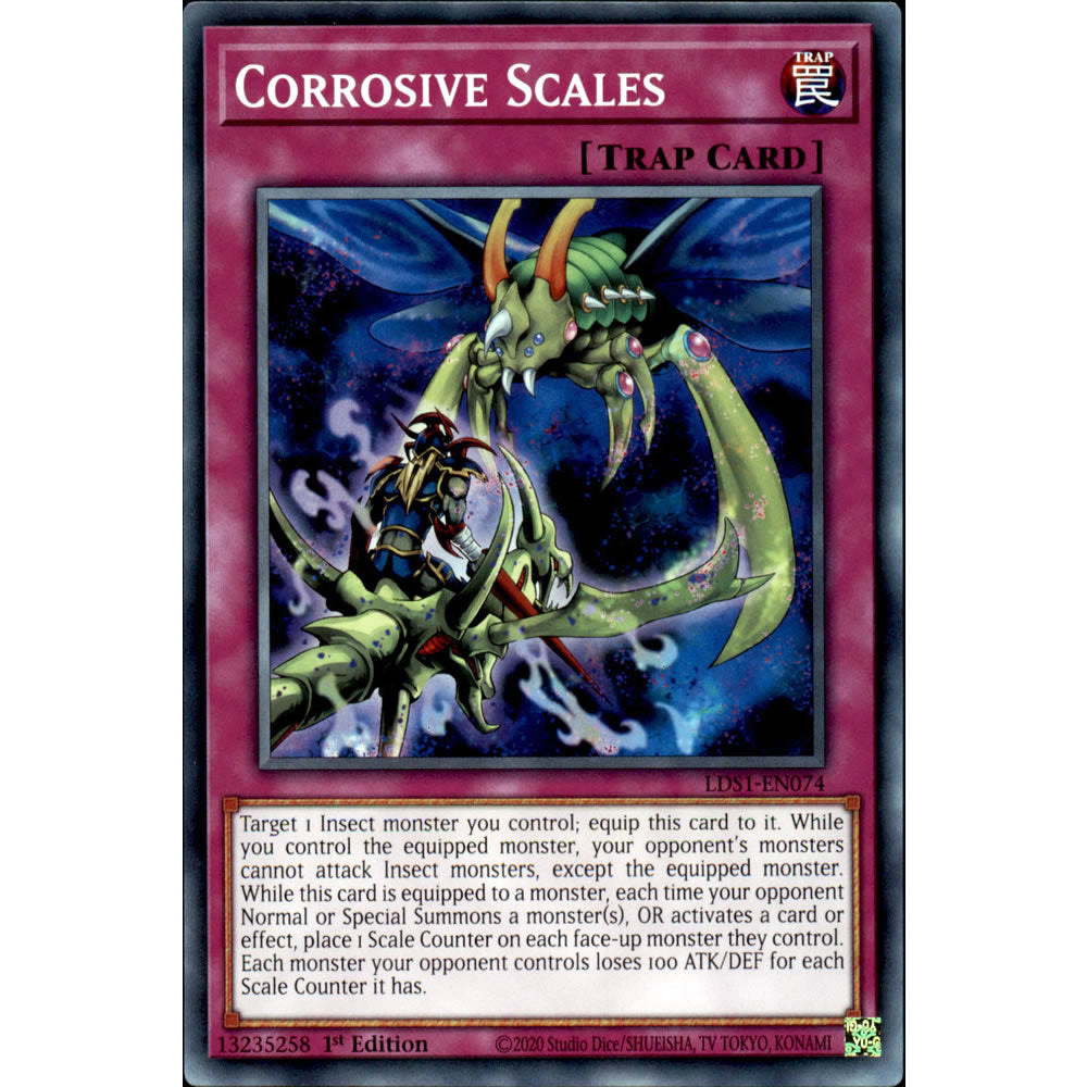 Corrosive Scales LDS1-EN074 Yu-Gi-Oh! Card from the Legendary Duelists: Season 1 Set