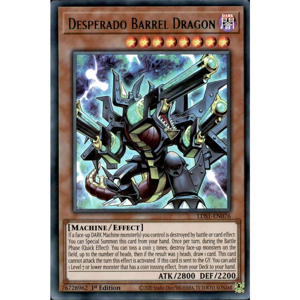 Desperado Barrel Dragon LDS1-EN076 Yu-Gi-Oh! Card from the Legendary Duelists: Season 1 Set