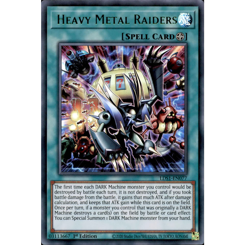 Heavy Metal Raiders LDS1-EN077 Yu-Gi-Oh! Card from the Legendary Duelists: Season 1 Set