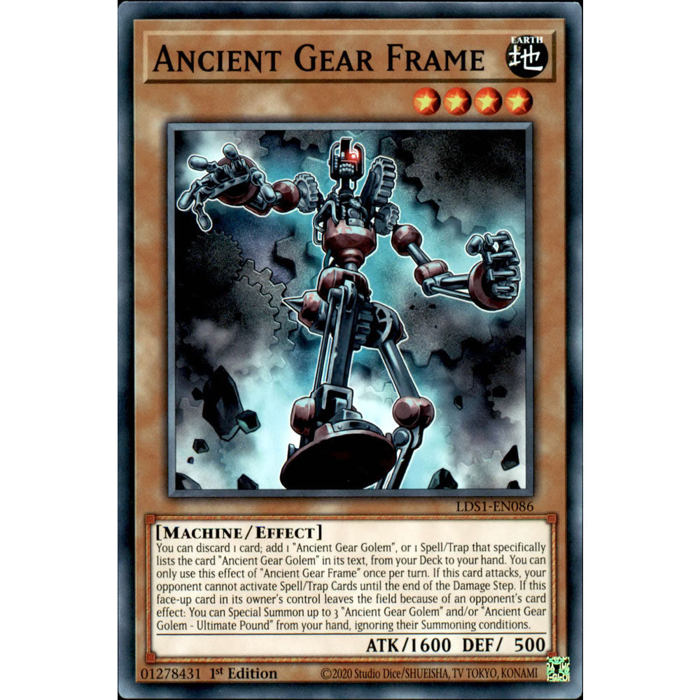 Ancient Gear Frame LDS1-EN086 Yu-Gi-Oh! Card from the Legendary Duelists: Season 1 Set