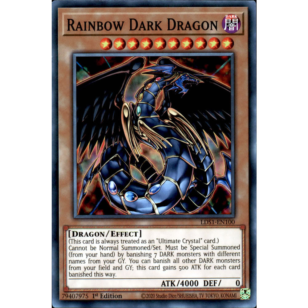 Rainbow Dark Dragon LDS1-EN100 Yu-Gi-Oh! Card from the Legendary Duelists: Season 1 Set