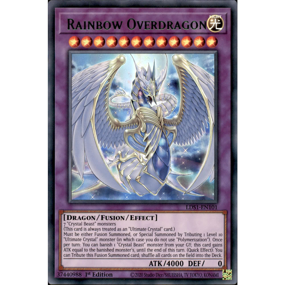 Rainbow Overdragon LDS1-EN101 Yu-Gi-Oh! Card from the Legendary Duelists: Season 1 Set