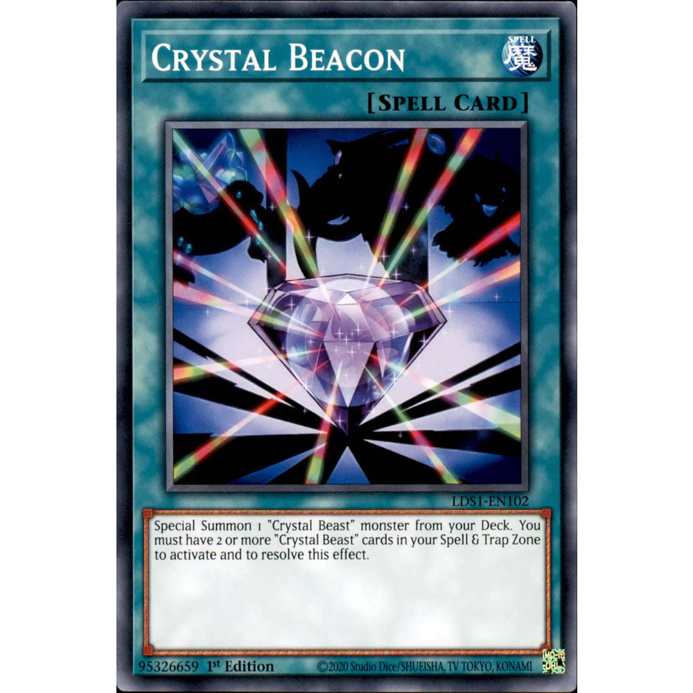 Crystal Beacon LDS1-EN102 Yu-Gi-Oh! Card from the Legendary Duelists: Season 1 Set