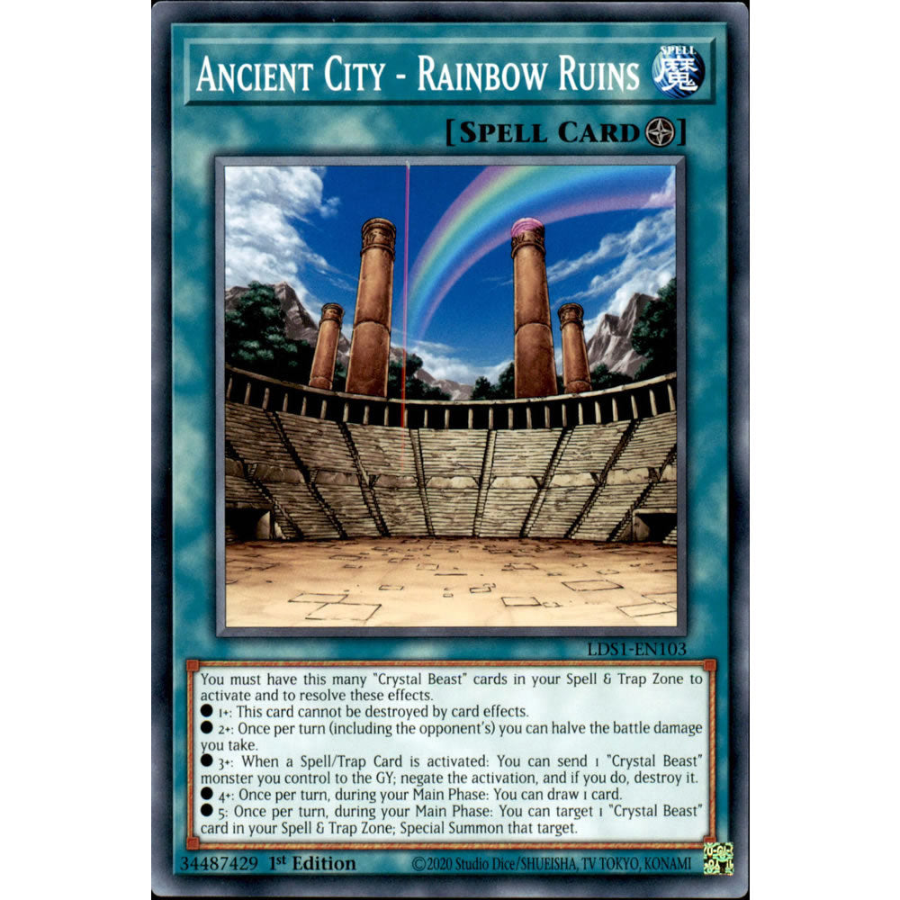 Ancient City - Rainbow Ruins LDS1-EN103 Yu-Gi-Oh! Card from the Legendary Duelists: Season 1 Set