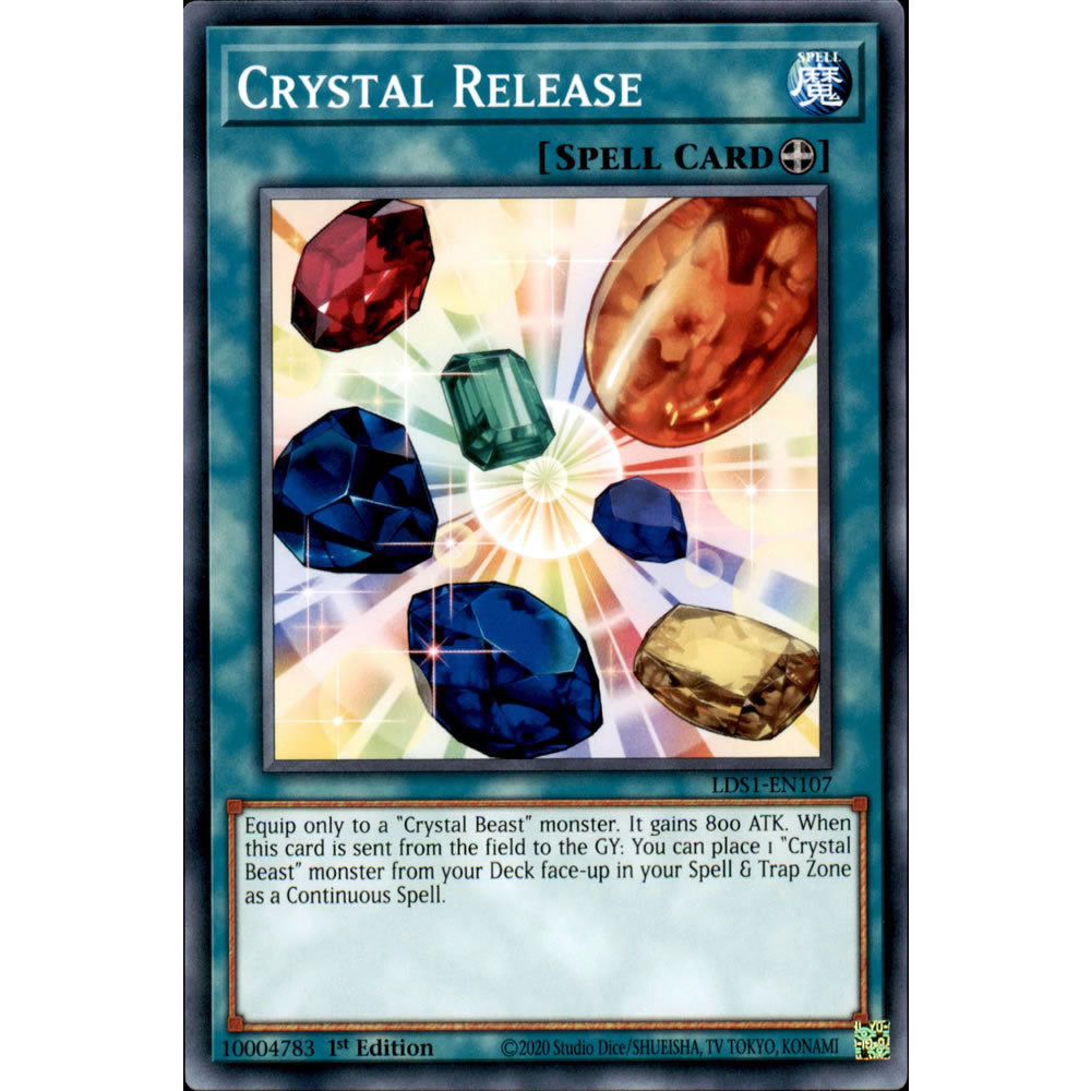 Crystal Release LDS1-EN107 Yu-Gi-Oh! Card from the Legendary Duelists: Season 1 Set