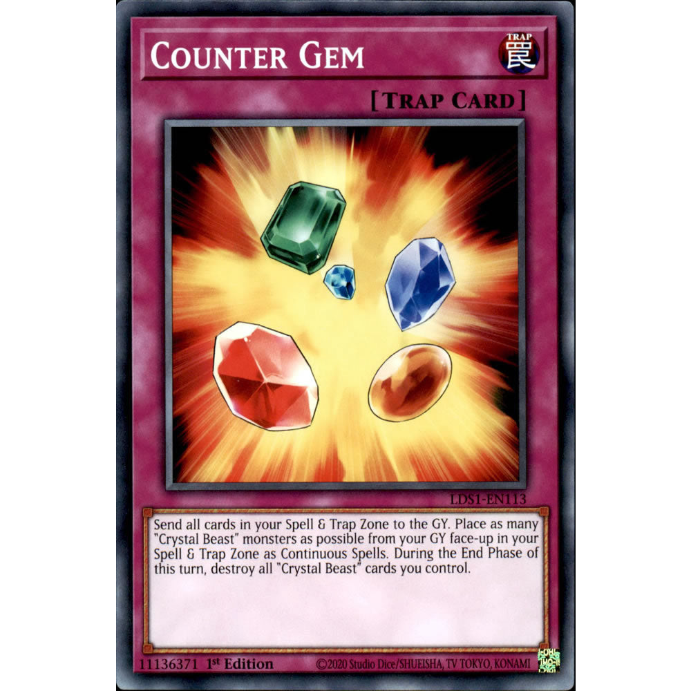 Counter Gem LDS1-EN113 Yu-Gi-Oh! Card from the Legendary Duelists: Season 1 Set