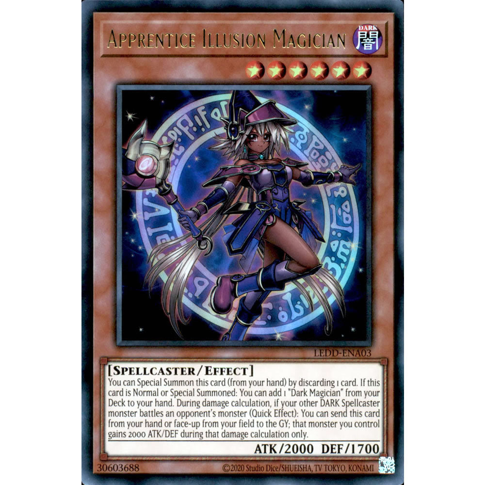 Apprentice Illusion Magician LEDD-ENA03 Yu-Gi-Oh! Card from the Legendary Dragon Decks Set