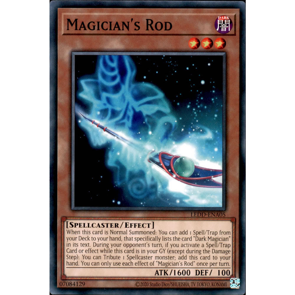 Magician's Rod LEDD-ENA05 Yu-Gi-Oh! Card from the Legendary Dragon Decks Set