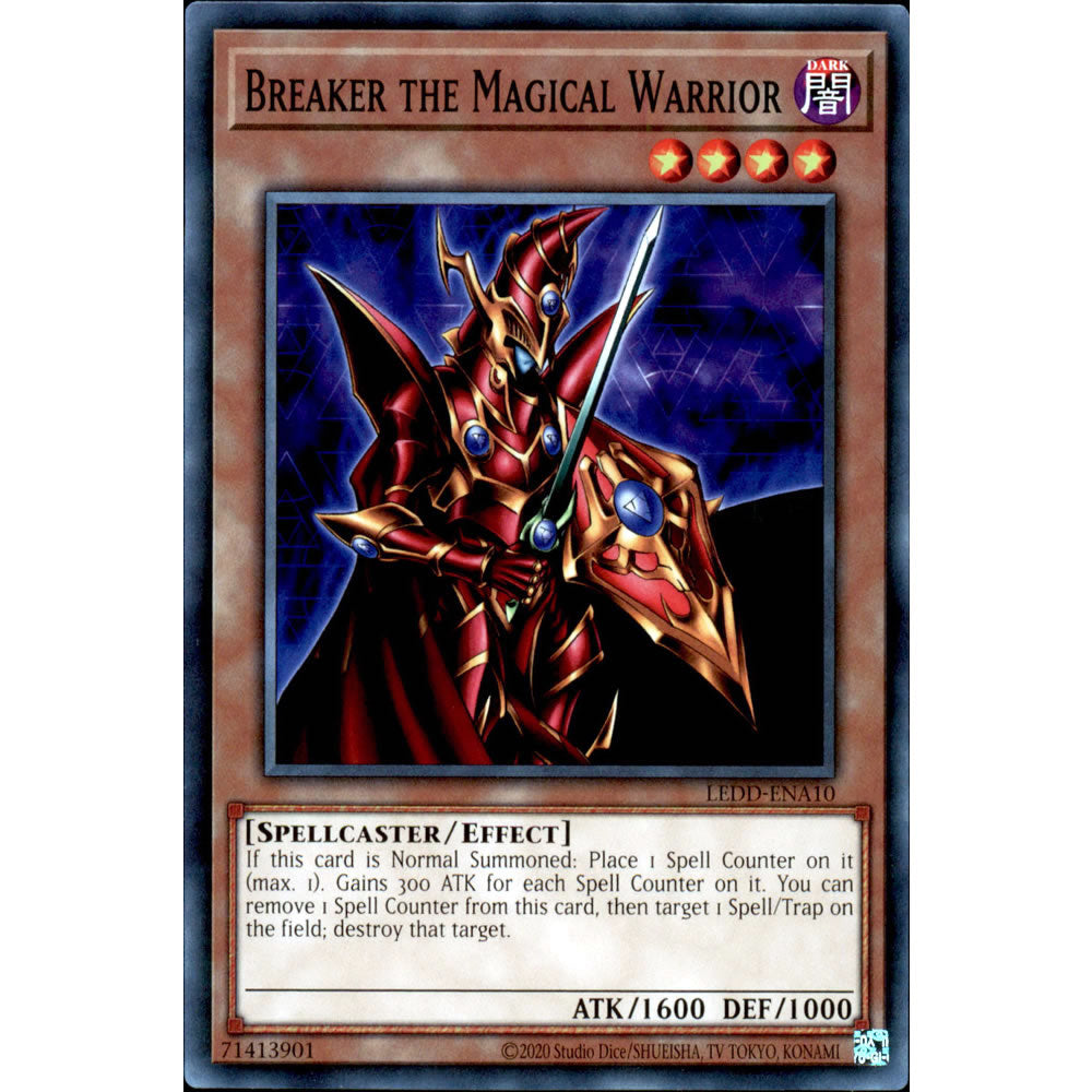 Breaker the Magical Warrior LEDD-ENA10 Yu-Gi-Oh! Card from the Legendary Dragon Decks Set