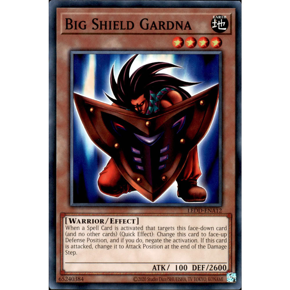 Big Shield Gardna LEDD-ENA12 Yu-Gi-Oh! Card from the Legendary Dragon Decks Set