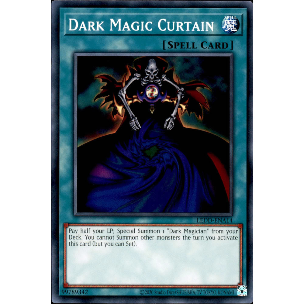 Dark Magic Curtain LEDD-ENA14 Yu-Gi-Oh! Card from the Legendary Dragon Decks Set