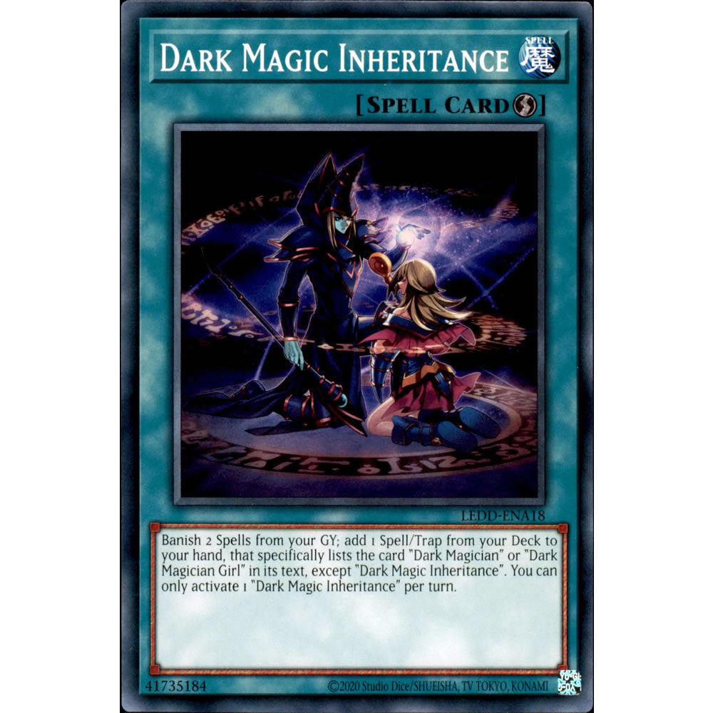 Dark Magic Inheritance LEDD-ENA18 Yu-Gi-Oh! Card from the Legendary Dragon Decks Set