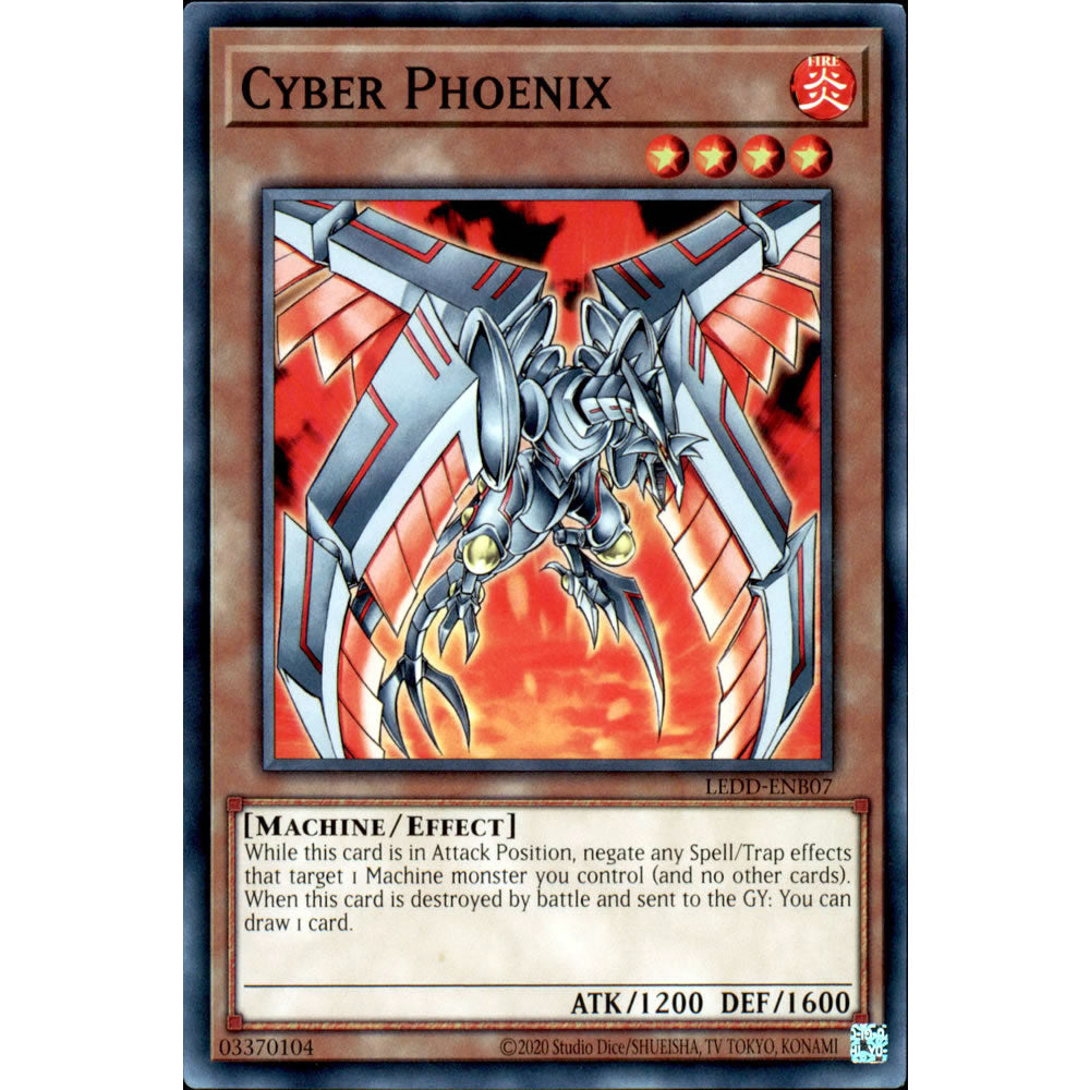 Cyber Phoenix LEDD-ENB07 Yu-Gi-Oh! Card from the Legendary Dragon Decks Set