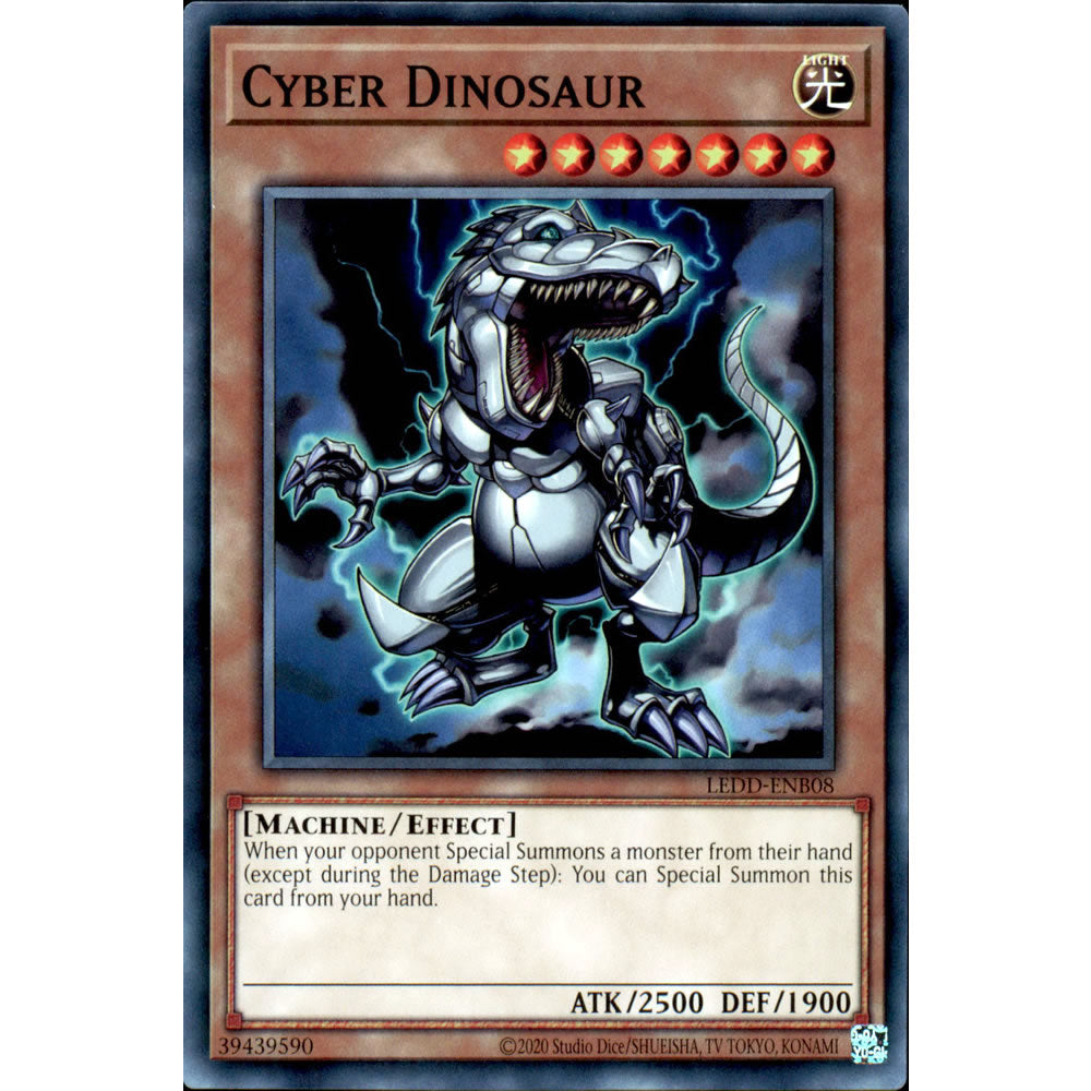 Cyber Dinosaur LEDD-ENB08 Yu-Gi-Oh! Card from the Legendary Dragon Decks Set