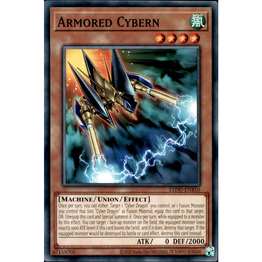 Armored Cybern LEDD-ENB10 Yu-Gi-Oh! Card from the Legendary Dragon Decks Set