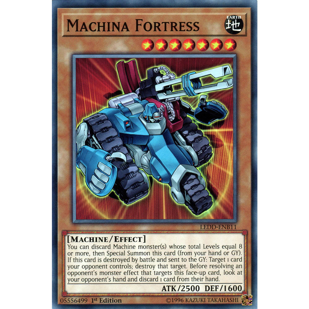 Machina Fortress LEDD-ENB11 Yu-Gi-Oh! Card from the Legendary Dragon Decks Set