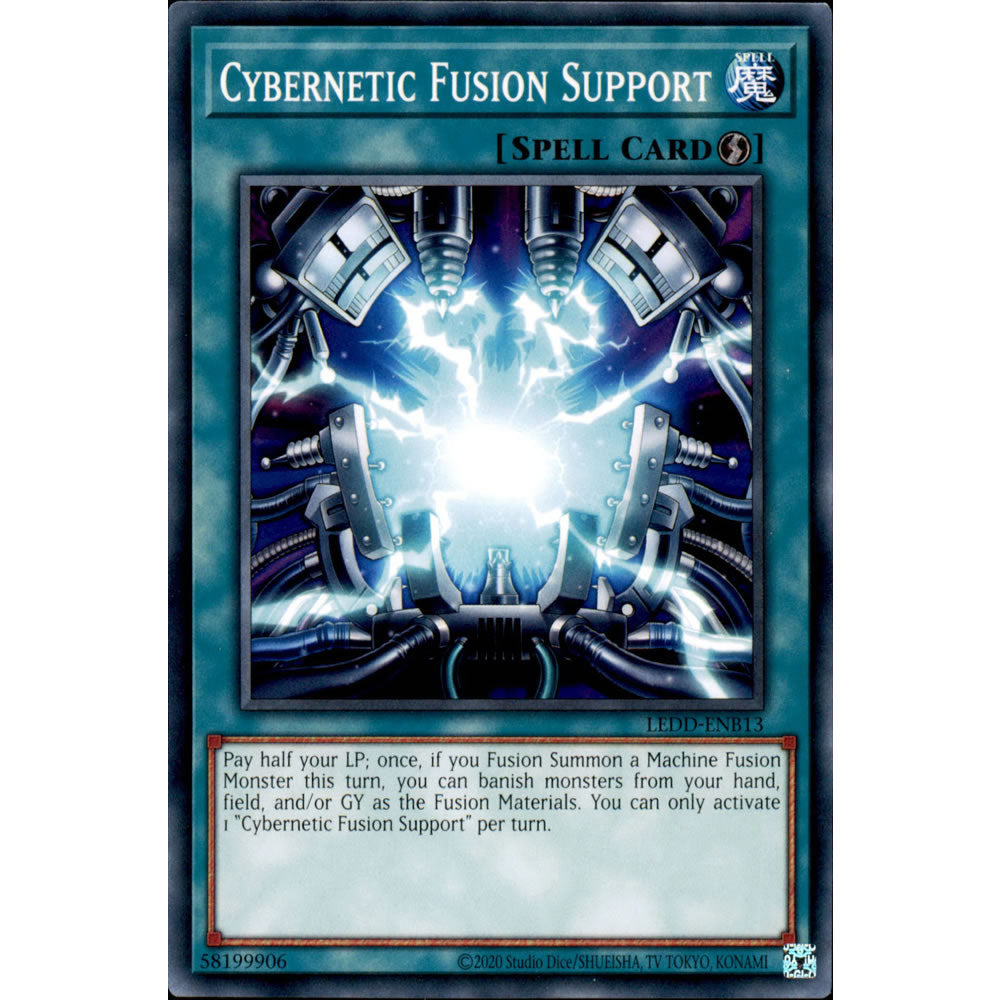 Cybernetic Fusion Support LEDD-ENB13 Yu-Gi-Oh! Card from the Legendary Dragon Decks Set