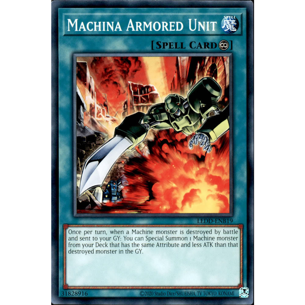 Machina Armored Unit LEDD-ENB19 Yu-Gi-Oh! Card from the Legendary Dragon Decks Set