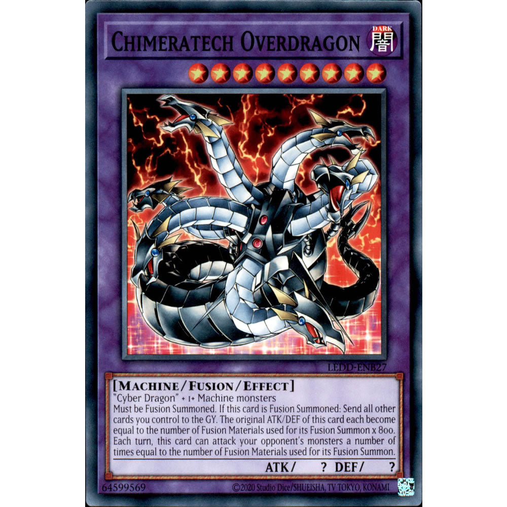 Chimeratech Overdragon LEDD-ENB27 Yu-Gi-Oh! Card from the Legendary Dragon Decks Set