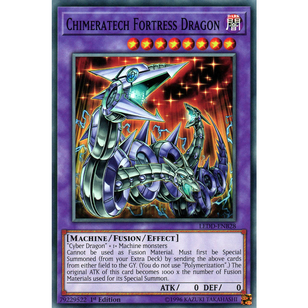 Chimeratech Fortress Dragon LEDD-ENB28 Yu-Gi-Oh! Card from the Legendary Dragon Decks Set