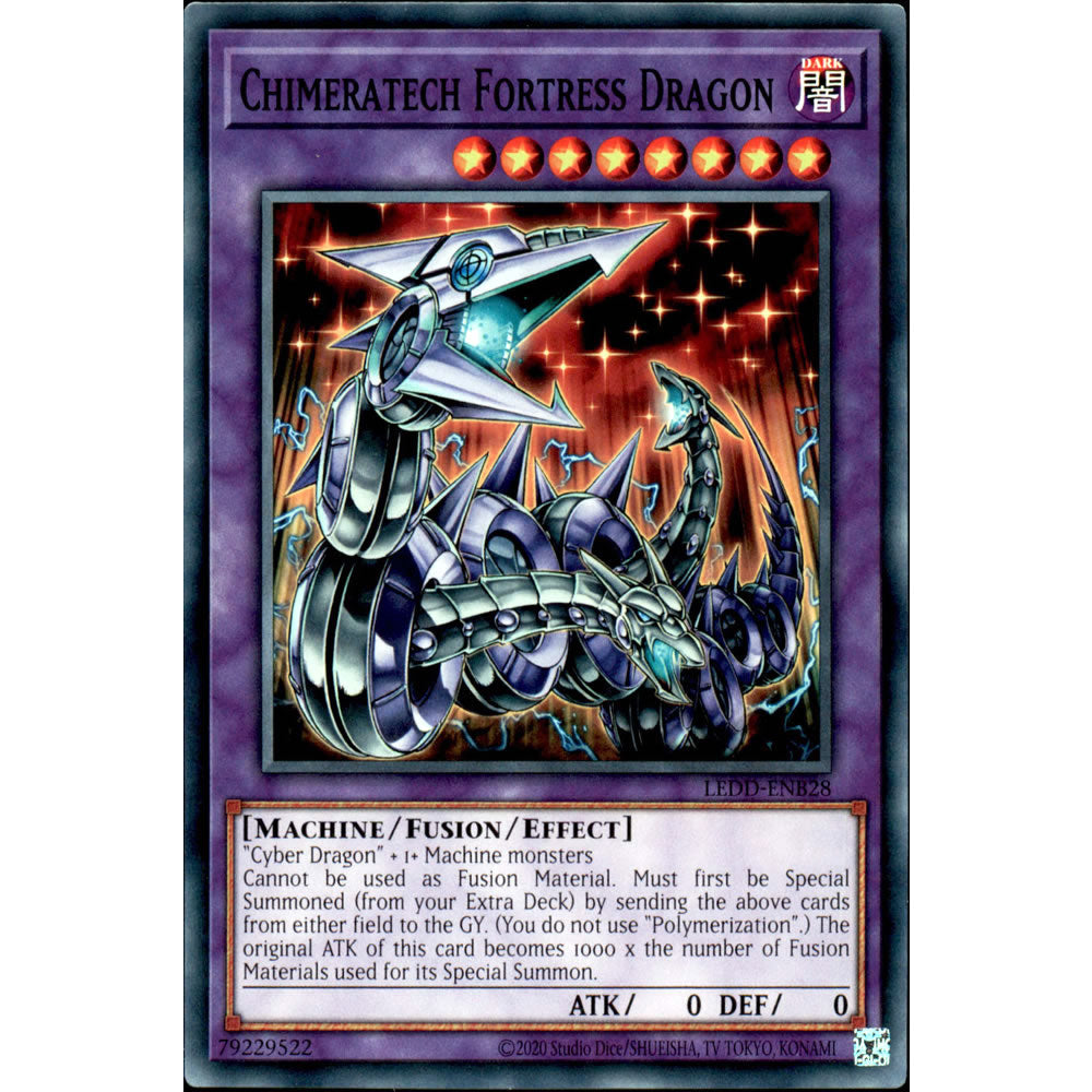 Chimeratech Fortress Dragon LEDD-ENB28 Yu-Gi-Oh! Card from the Legendary Dragon Decks Set