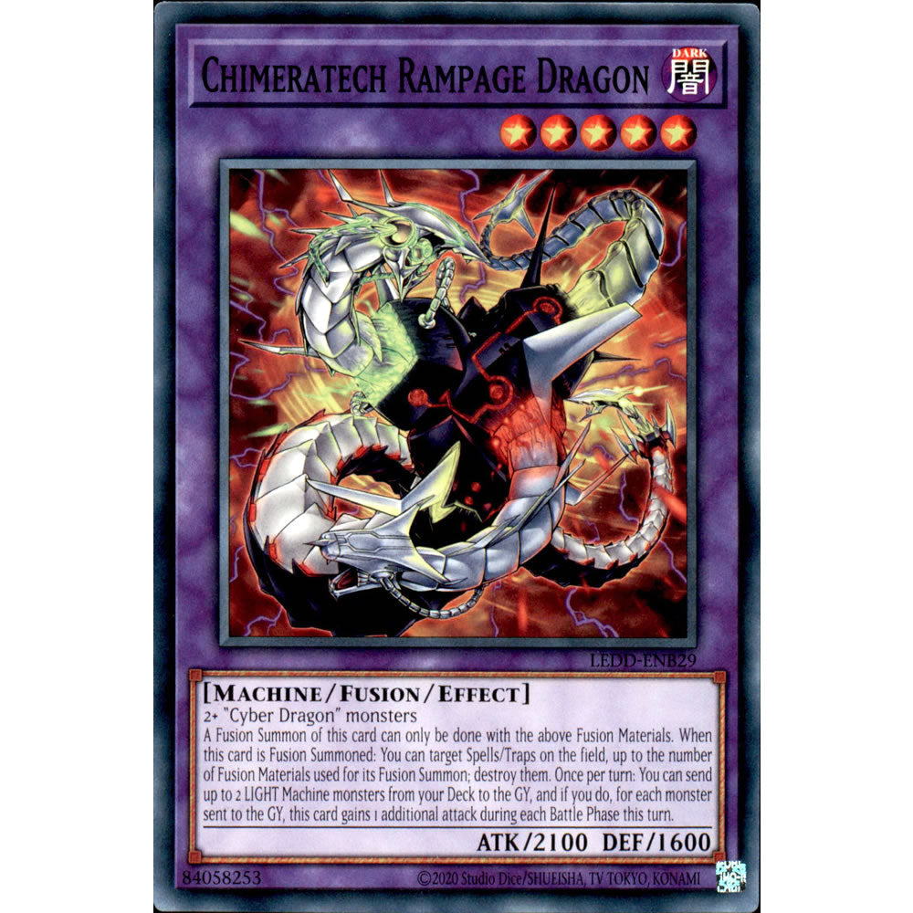 Chimeratech Rampage Dragon LEDD-ENB29 Yu-Gi-Oh! Card from the Legendary Dragon Decks Set