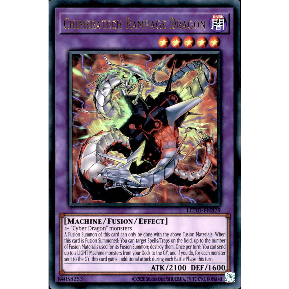 Chimeratech Rampage Dragon LEDD-ENB29 Yu-Gi-Oh! Card from the Legendary Dragon Decks Set