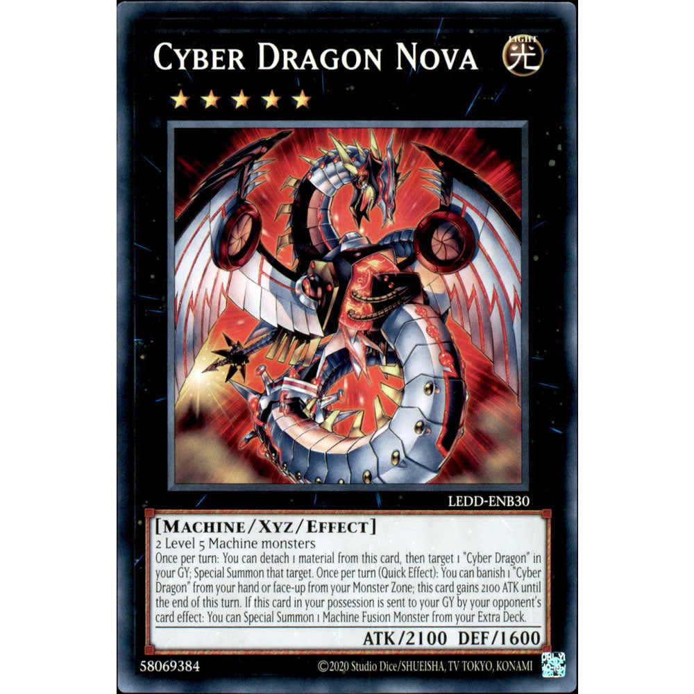 Cyber Dragon Nova LEDD-ENB30 Yu-Gi-Oh! Card from the Legendary Dragon Decks Set