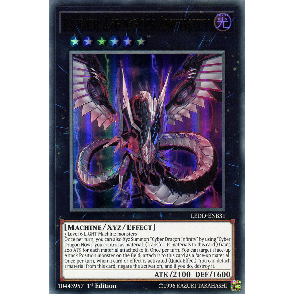 Cyber Dragon Infinity LEDD-ENB31 Yu-Gi-Oh! Card from the Legendary Dragon Decks Set