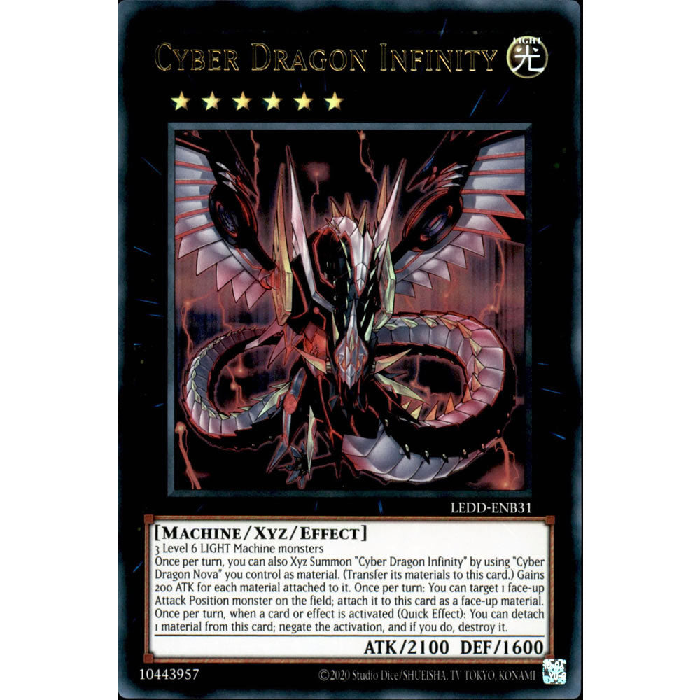 Cyber Dragon Infinity LEDD-ENB31 Yu-Gi-Oh! Card from the Legendary Dragon Decks Set