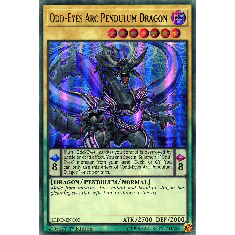 Odd-Eyes Arc Pendulum Dragon LEDD-ENC00 Yu-Gi-Oh! Card from the Legendary Dragon Decks Set