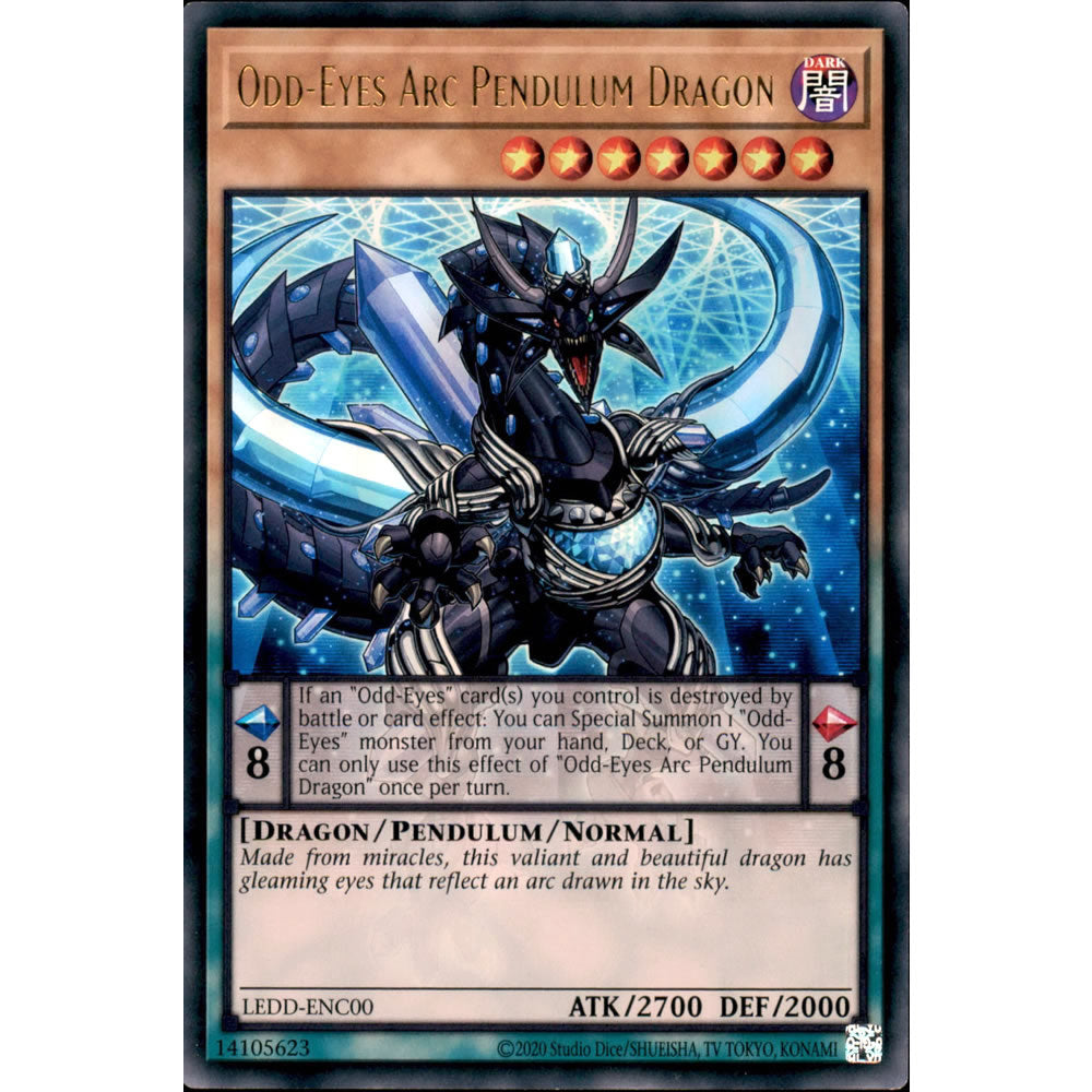 Odd-Eyes Arc Pendulum Dragon LEDD-ENC00 Yu-Gi-Oh! Card from the Legendary Dragon Decks Set